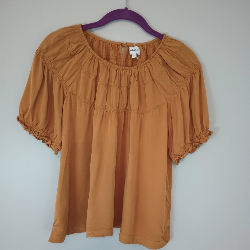Tan hippie shirt by Böhme size S